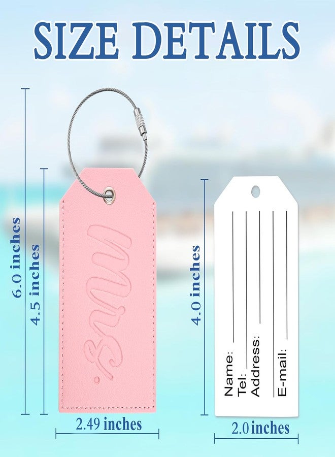 MOEXUKO Mr and Mrs Luggage Tags Wedding Gifts for Couples 2025 Engagement Gifts for Couples Bridal Shower Gift for Bride Birthday Bachelorette Valentines Day Gift Birde Travel Essentials for Women Men - Image 2